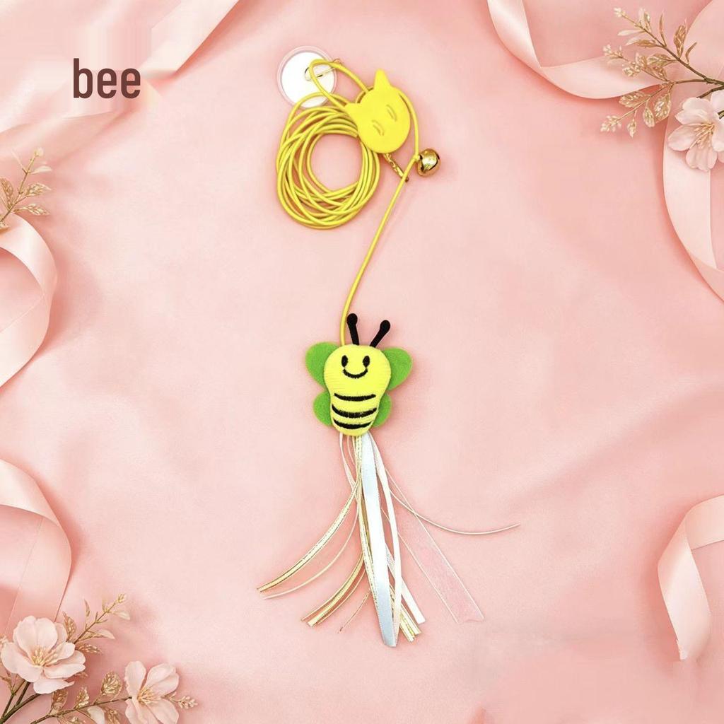 Interactive Electric Cat Toy with Hanging Teaser Stick and Elastic Rope