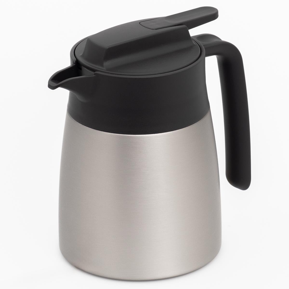 

Atlas 800ml Insulated Water Pot with Pressure Relief Tabletop Stainless Steel Vacuum Easy to Silver Valve, Ultra-Lightweight, Energy-Saving,