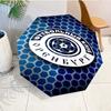 Soccer Club Emblem Design Printed Automatic Umbrella, 8-Frame for Travel, camping, Casual Umbrella, Essential Gift for  for family and friends