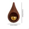 Shopkeepers Door Opening ,Chime Ornament Decor Wood Doorbell with Brass Room Garden Wardrobe