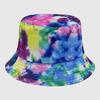 Neutral Summer Tie Dye Printed Fisherman Hat Outdoor Breathable Hat Sunshade