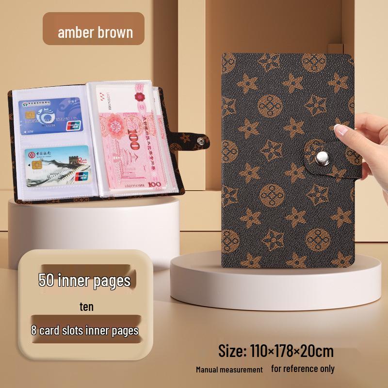 2025 Nový styl spořicí pořadač na hotovost: Album pro ukládání peněz a účetnictví