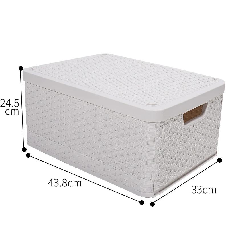 Dustproof Foldable Storage Moistureproof Dustproof Waterproof Plastic Bookcase Clothing Sundries Plastic Storage Box Organizer