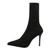 High Quality Sexy Sock Boots New Knitting Stretch Boots High Heels for Women Fashion Shoes 2026 Spring Autumn Ankle Boots Female