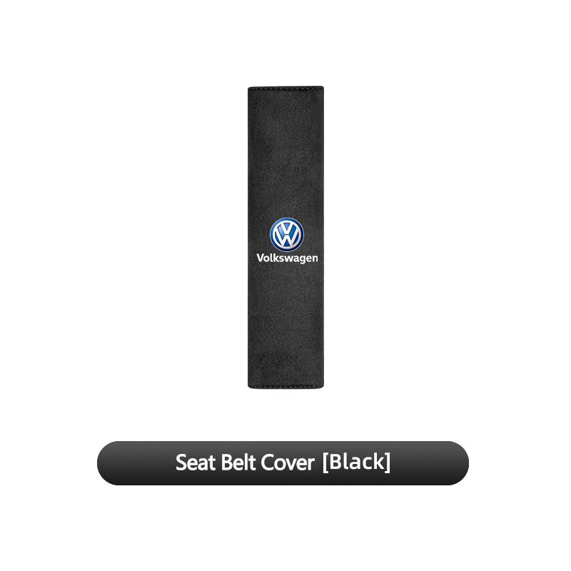 YU8VW Autositz-Kopfstützenbezug Nackenkissen Auto-Sicherheitsgurt Schulterschutz für Volkswagen VW RLine R Golf Amarok T5 Phaeton ID3 Tiguan