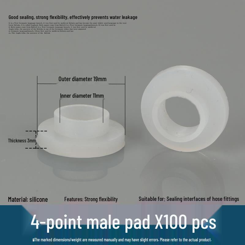 Silicone Rubber Gasket for Water Heater Inlet Pipe: Flat Washer & Corrugated Pad