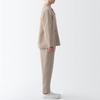 MUJI Hemp Shirt Jacket ACK31A3S Sand Beige Men's Size L