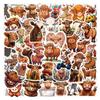 55 Cartoon Cow Stickers: Waterproof Decorations for Stationery, Planners, Bottles, and Computers