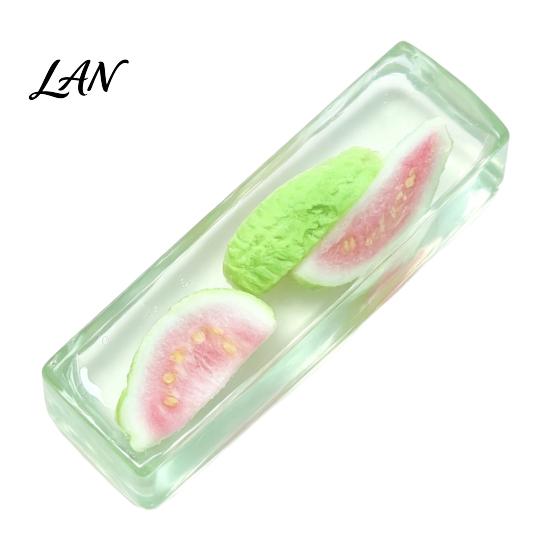 Clear Bar Calming Toys Squeeze Toy with Fake Fruit Inside, Stress Relief Shapeable Squeezing Stick Sensory Toy, Transparent Strip Figdet for