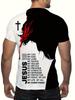 Mens Lion Print Short Sleeve Crew Neck T-Shirt Soft Breathable Casual Wear Outdoor Activities Summer T shirts