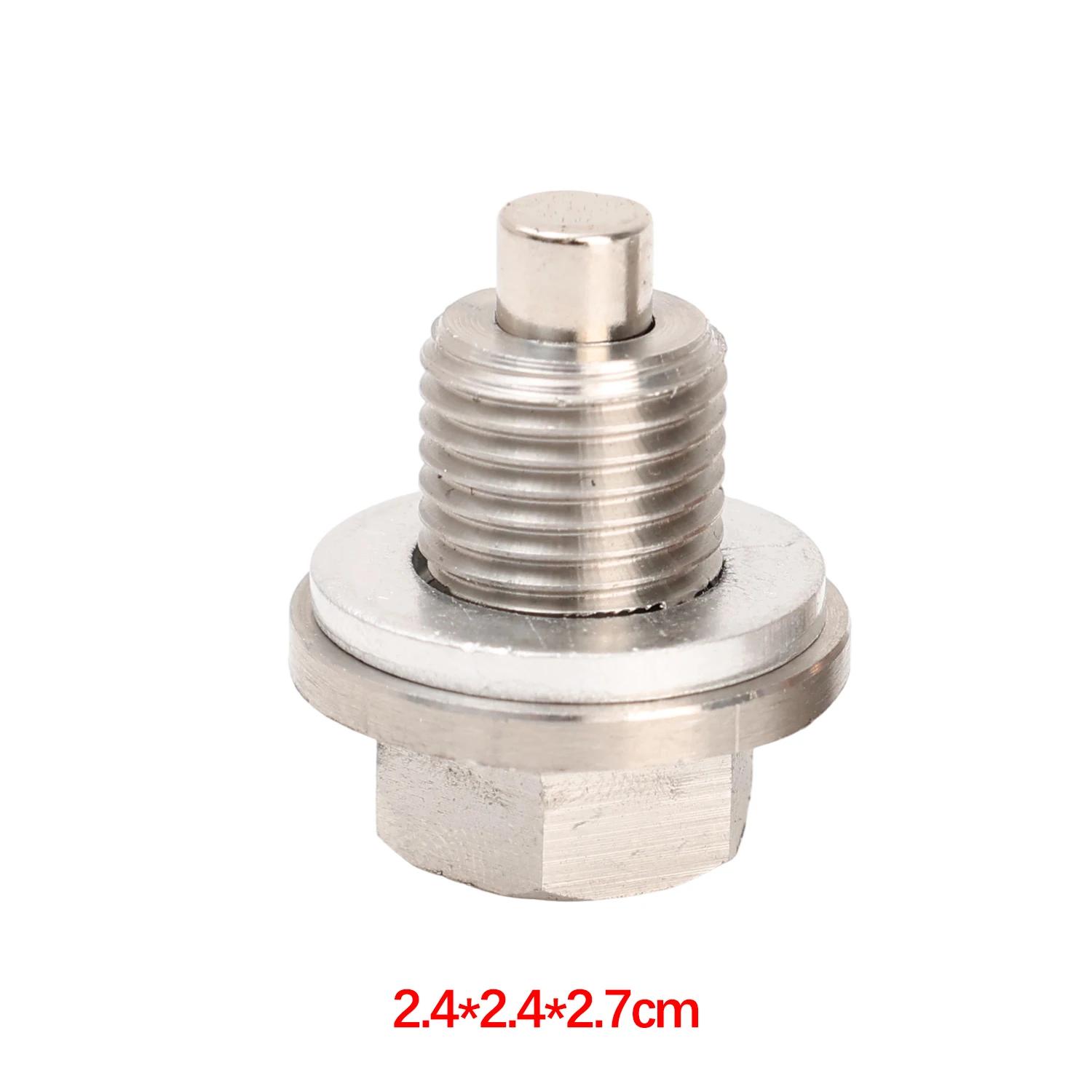 

Магнитная шайба сливной пробки масла M12x1.25 Сталь Cr-V Защита двигателя Фильтр Коллектор металлической стружки для Toyota Honda Nissan Болты 1 Set