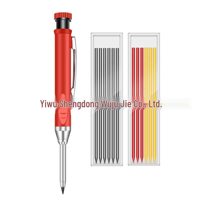 Profesjonalny ołówek stolarski do obróbki drewna z długim nosem do głębokich otworów z szybkoschnącym grafitem