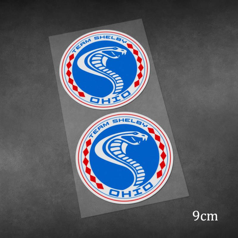 Team Carroll Shelby Racing Decals Cobra Sticker Motorcycle Racing Reflective Stickers for Car Body Glass Laptop Vinyl Material