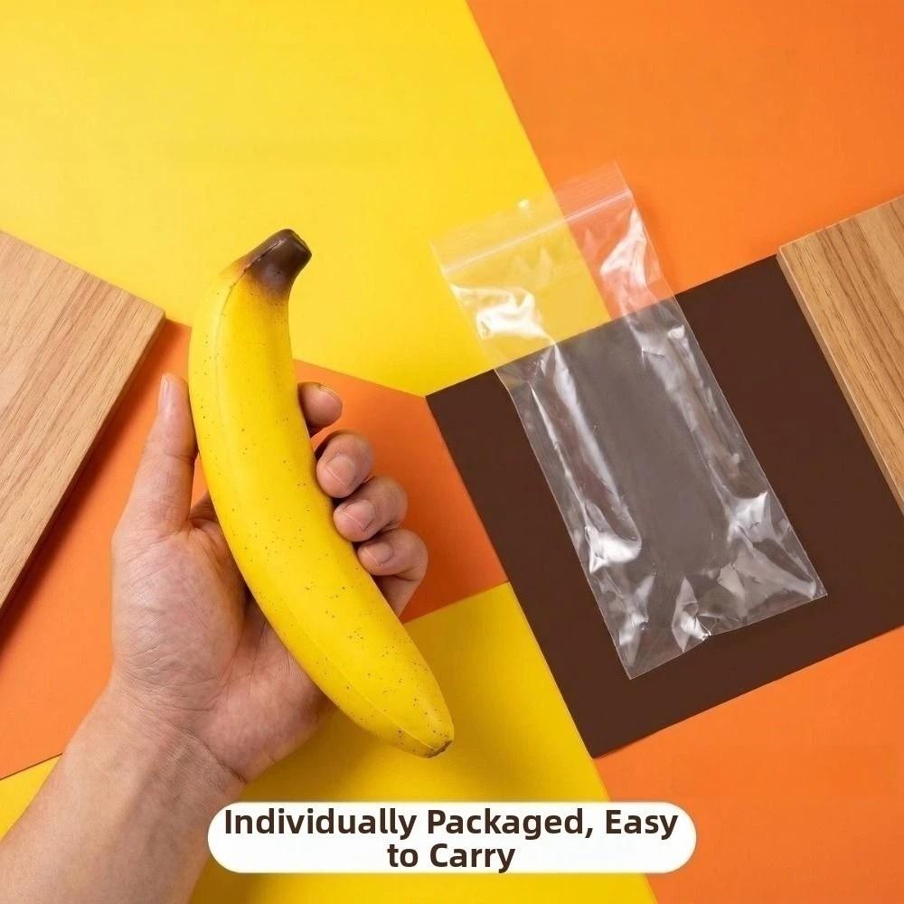 Soft Banana Squeeze Toy Realistic Fruit Shapes Decompression Pinch Toy Birthday Gift