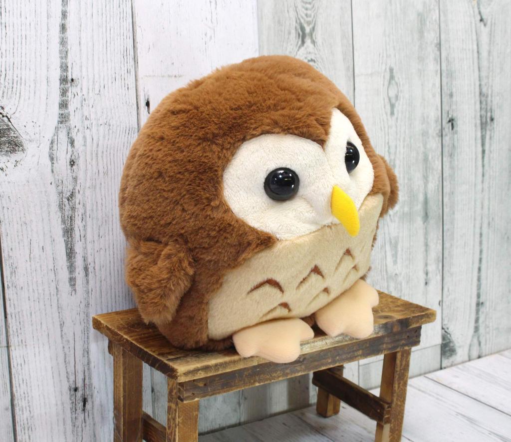 Take Off Lucky Owl Music Box Medium Brown [Used]