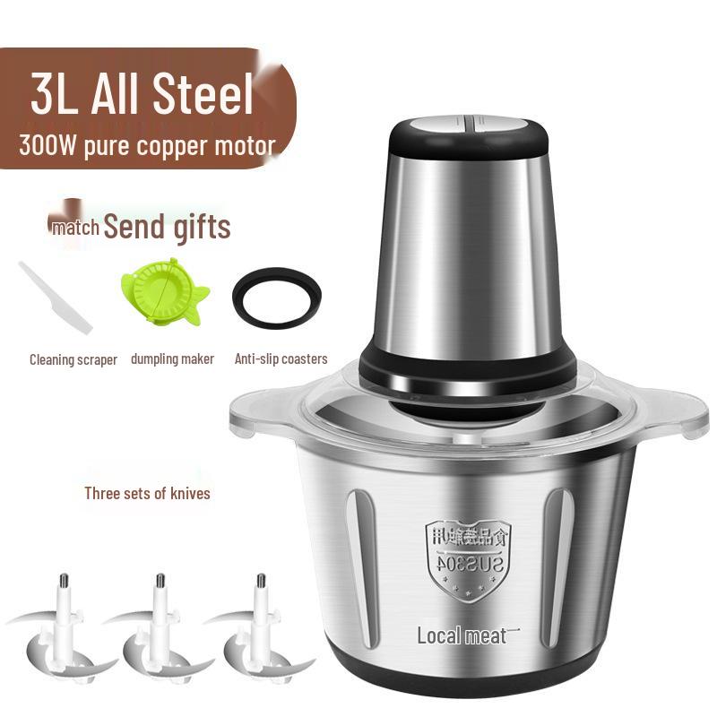 Electric Multifunction Meat Grinder and Food Processor Blender for Chili and Dumpling Stuffing Mincer