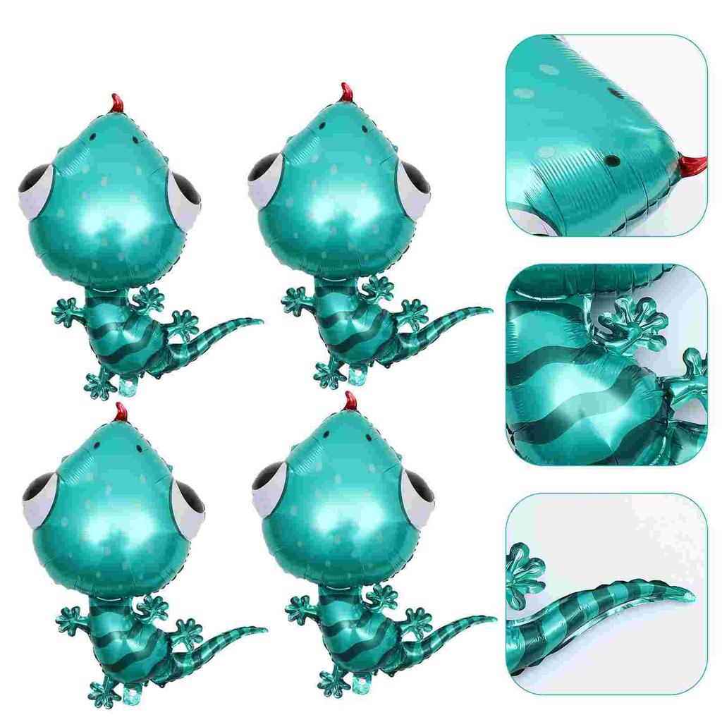 4 Pcs Animal Balloon Toys Child Birthday Balloons Car Party Decor Aluminum Foil Animals Creative