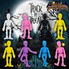 5Pcs Halloween Dehnbar Skelett Party Favors Tpr Weichgummi Zombie Horror Stress Relief Spielzeug Halloween Geschenke Für Mann Kinder
