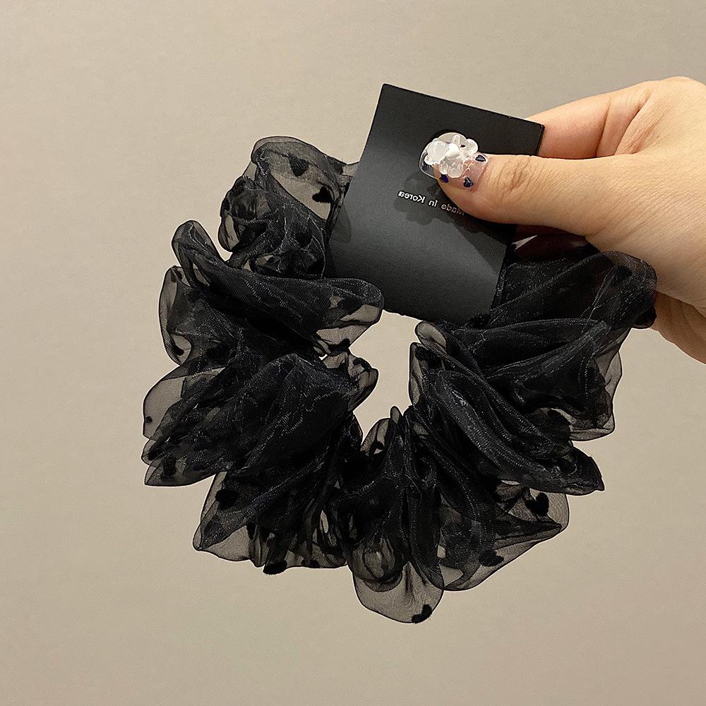 

Элегантная французская сетчатая повязка на голову с сердечком - летний аксессуар для хвоста