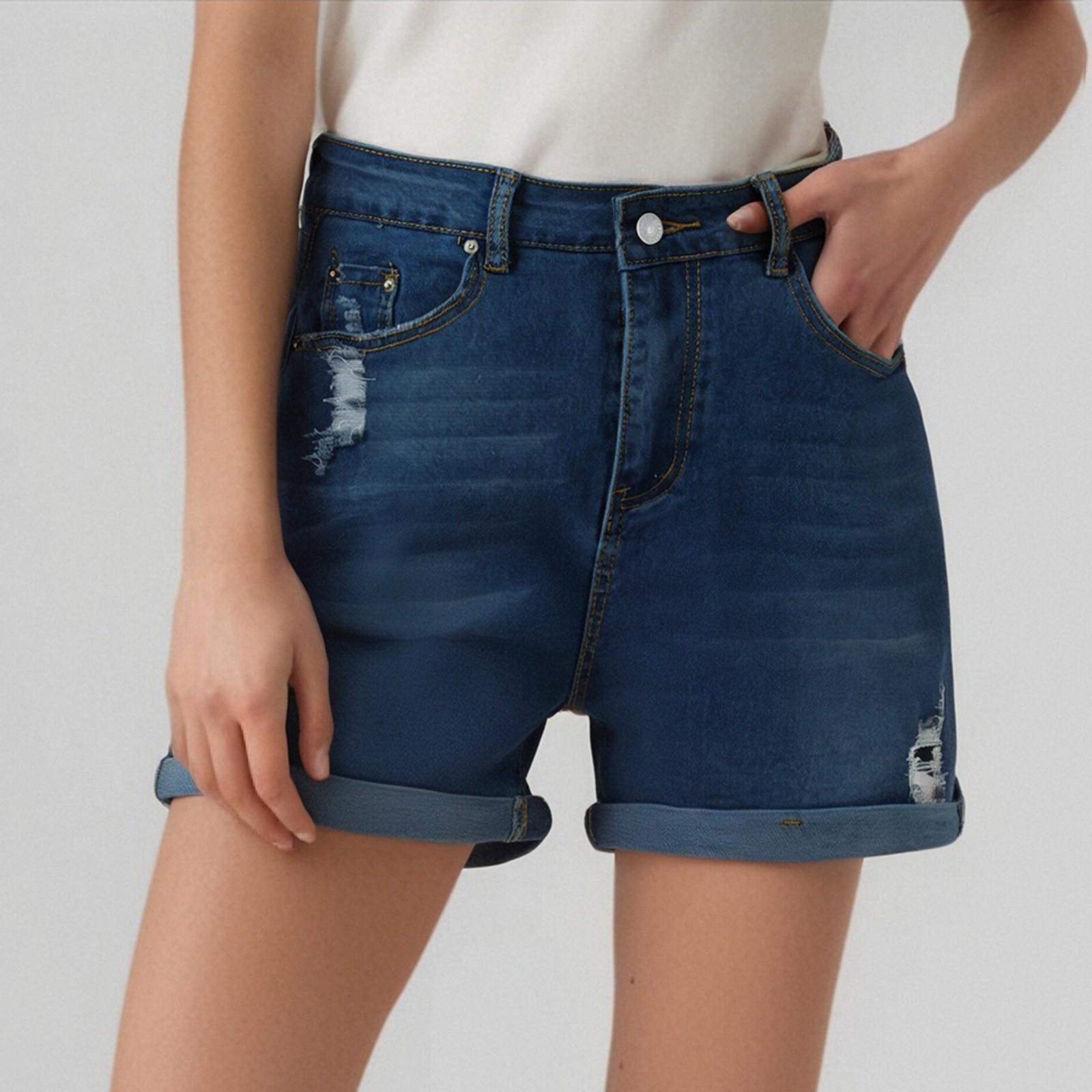 

Женские модные повседневные универсальные винтажные широкие джинсы XL темно-синий