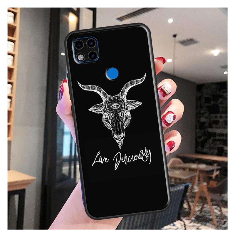 Pouzdro Satanic Demon pro Redmi 10 pro Xiaomi Redmi Note 11 Pro 8 9 10 Pro 8T 9S 10S 9A 9C 9T Cover Fundas