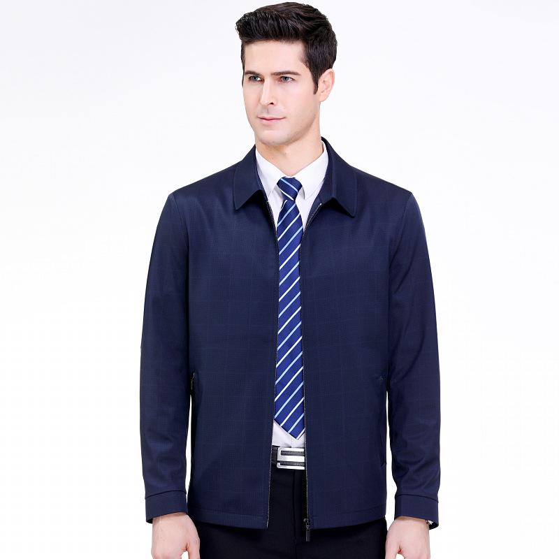 

Men s High-End Business Casual Jacket - Turn-Down Collar, Thin and Loose Fit, Ideal for Spring and Autumn Large