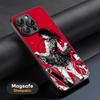 Makima X mitaka asa Chainsaw Phone Case For iPhone 16 15 14 13 12 11 Plus Pro Max  High-end Luxury Magsafe Sheepskin