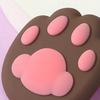 2Pcs Cat Paw Door Handle Stopper Self-Adhesive Silicone Door Knob Stop Wall Protector Quiet Shock Absorbent Wall Bumper Anti-collision Pad