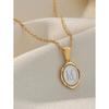 Men necklaces enamel letter gold oil dripping craft necklace