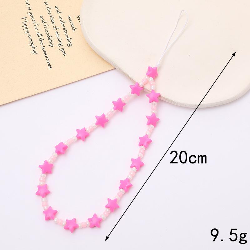 Elegantní perlový mašličkový korálkový řetízek na telefon a všestranná šňůrka pro ženy