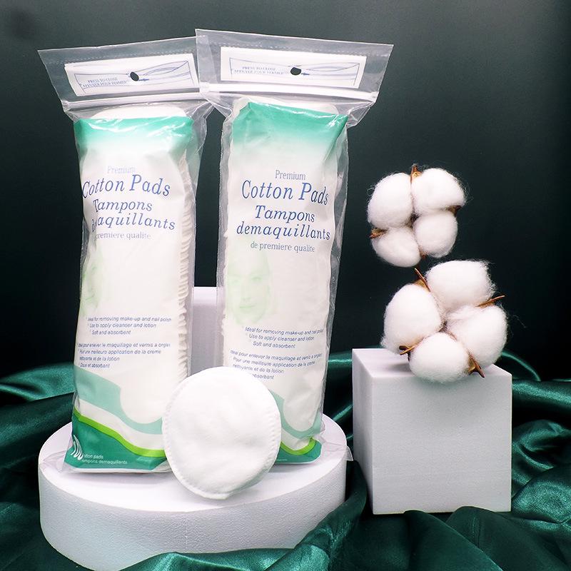 Double-Sided Thick Cotton Pads for Makeup Removal - Pure & Disposable Cotton Pads