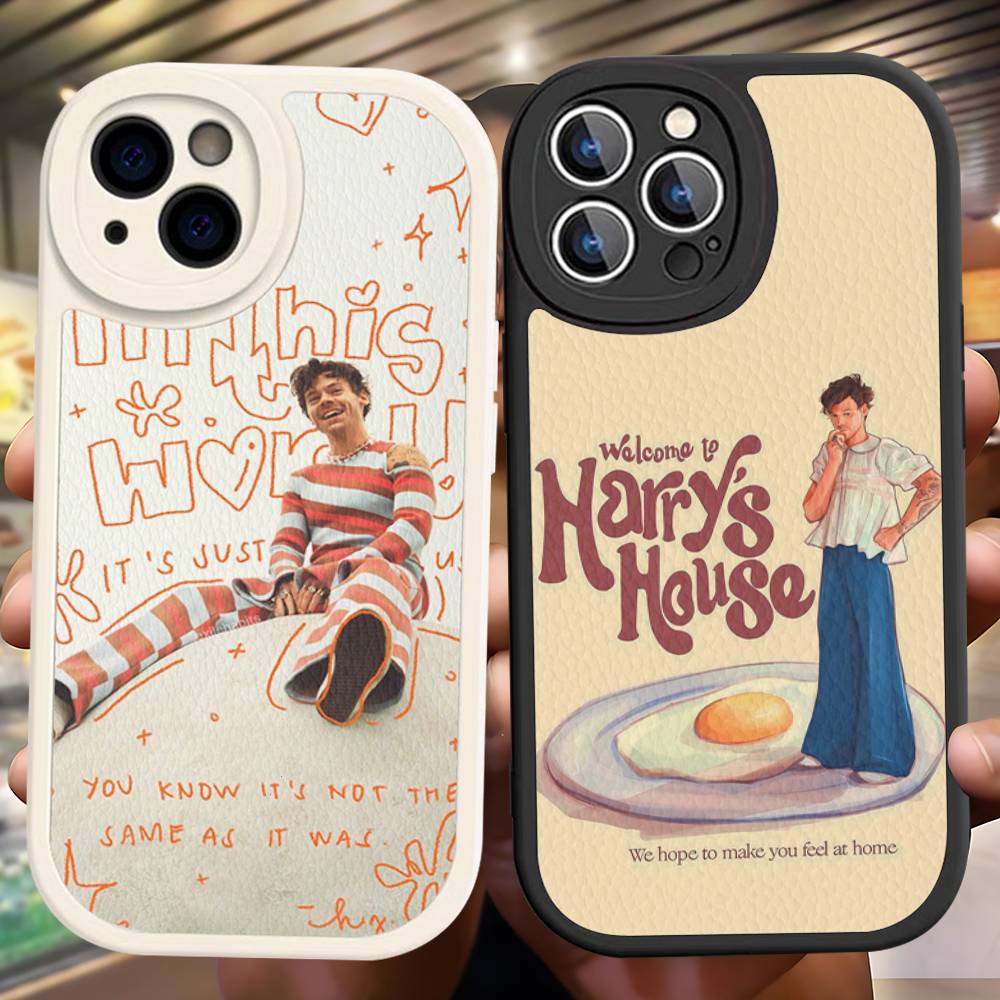 Singer S-Styles Love On Tour Harrys Phone Case For IPhone 16 15 14 13 12 11 Pro Max Plus Soft Leather Cover