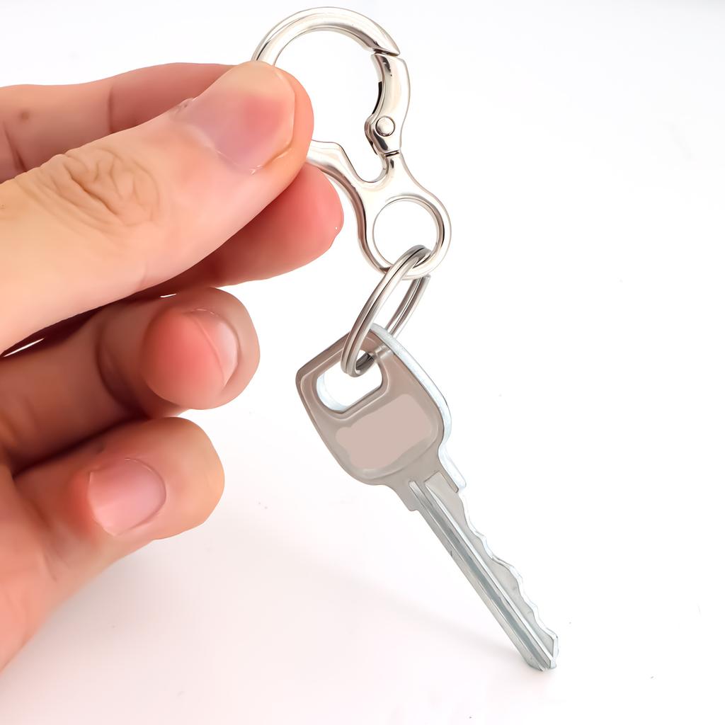 5pcs Metal Round Keychains Keyring Key Chain Ring Clip Holder Organizer for Home Car Keys Key Finder Women Men