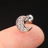 1Pcs Zircon Earring For Women Ear Bone Nail Cartilage Earring Spiral Stud Earrin