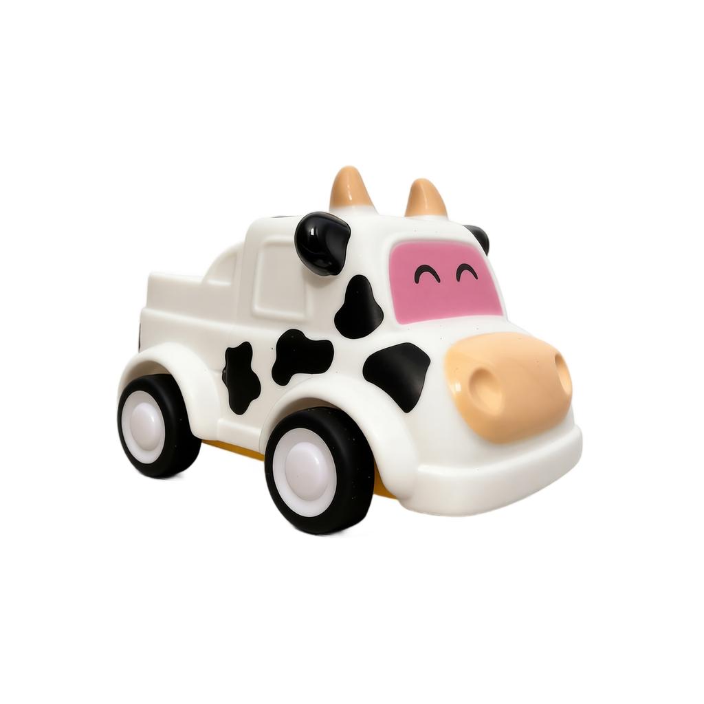 Educational Pull Back Toy Car with Soft Body and for Kids