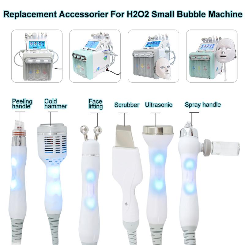 Replacement Heads For Hydro Dermabrasion Machine Skin Scurbber Face Lifting Spare Parts H2O2 Water Oxygen Jet Peel Accessories