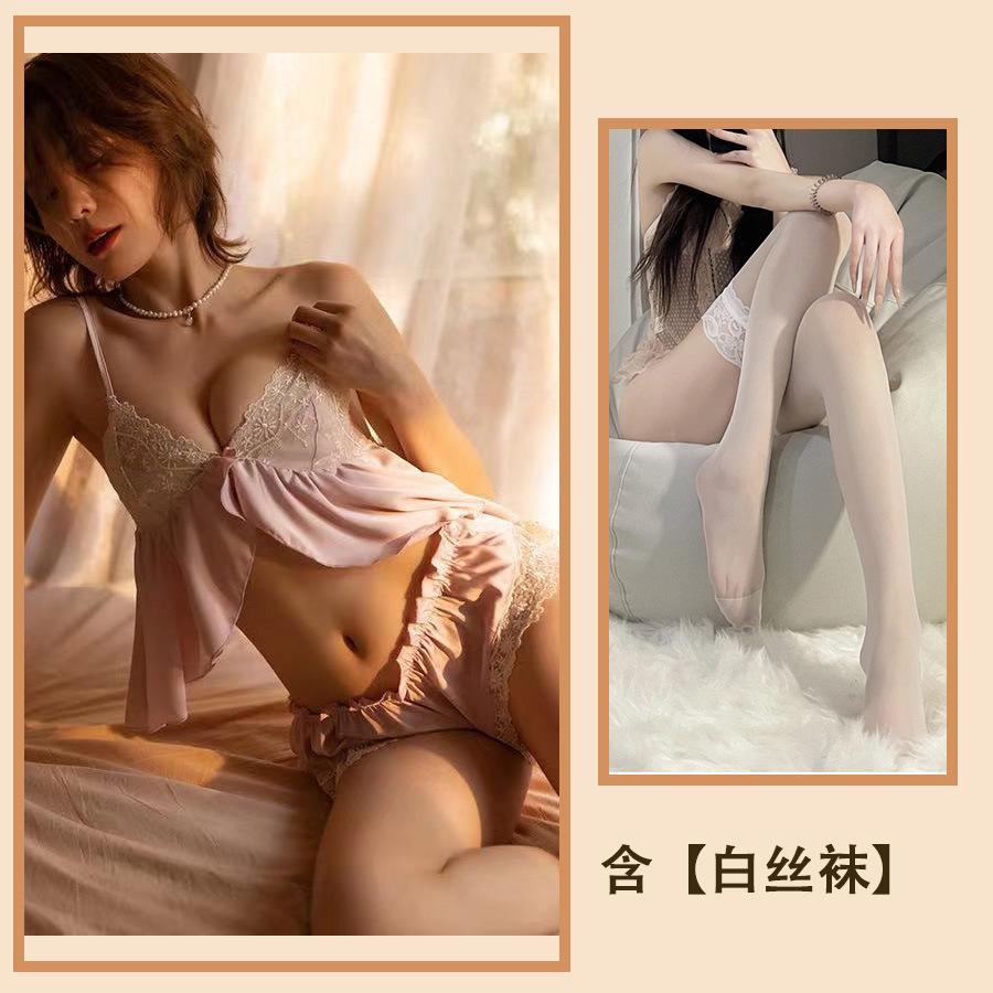 Sex Clothes Sexy Lace Seduction Girl Suit Lace Sex Suspender Shorts Pure Desire Pajama Suit