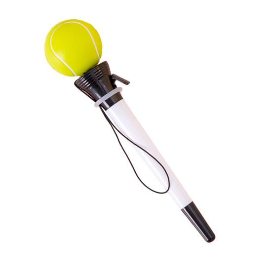 Ausziehbarer Kugelschreiber Sport Ball Faust-Topper Druck-Auswerfer Schnelltrocknend Glattes Schreiben Kugelschreiber Schüler Schulbürobedarf