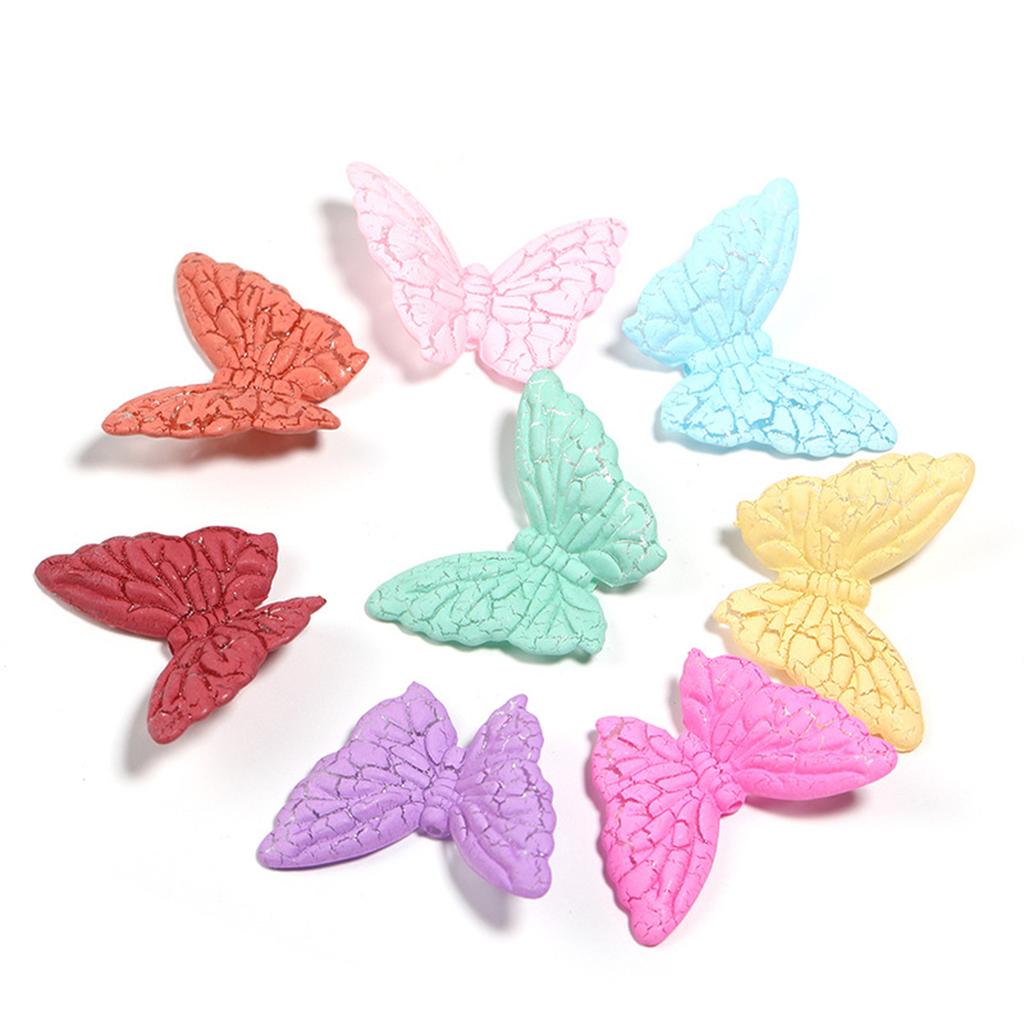 CH47 UV Exquisite Electroplated Cute Butterfly Beads Bracelet Simulation Diy Pen Handmade Jewelry Accessories Material Beads