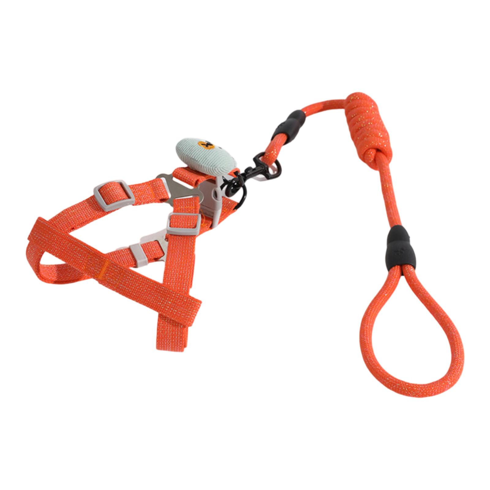 

Dog Traction Rope, And , Specially Designed For Outdoor Use, Adjustable Chest And Back Hanging Card, Bright Silk Chest And Back Traction Round Rope One Size оранжевый