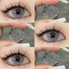 Eyeshare Brown Colored Contact Lens Natural Soft Contact Lenses for Eyes Fashion Decoration 14.2mm Yearly 2pcs=1 Pair