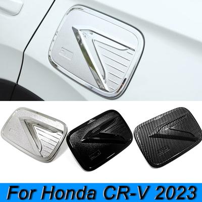 Exterior Car Oil Fuel Tank Cover Trim Sticker For Honda CR-V CRV 2023 ABS Car Styling