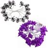 Halloween Spider String Lights 10/20FT Light Battery Powered Purple LED Large Spider/Bat Garland Spooky DIY Atmosphere Lamps 20/40 Bulbs Fairy Light