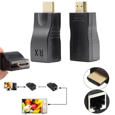 1 Pair RJ45 4K HDMI-compatible Extender Extension Up Ethernet DVD Over For HDTV Network CAT H8T4
