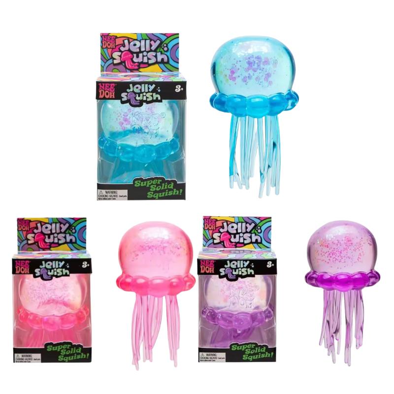 Nová chobotnice Squishy hračka Realistická medúza Stresový míček Plážová vodní hra Venkovní mačkací Fidget hračka pro úlevu od stresu