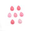 Dyed Pink Jade Pear Cabochon Loose Gemstone Lot 39 Pcs 5*8 MM 57 CT For Jewelry Making