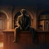 3D Printed Magician Statue Home Decoration Sitting Man Figurine  Bookshelf Decor