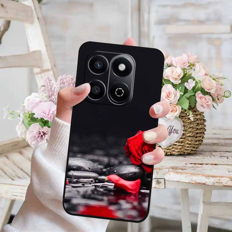Soft Silicone Case For Honor X7c 4G 5G Cover Cat Painted Lovely Back Cover for Huawei Honor X7C 5G Phone Case HonorX7C TPU Para