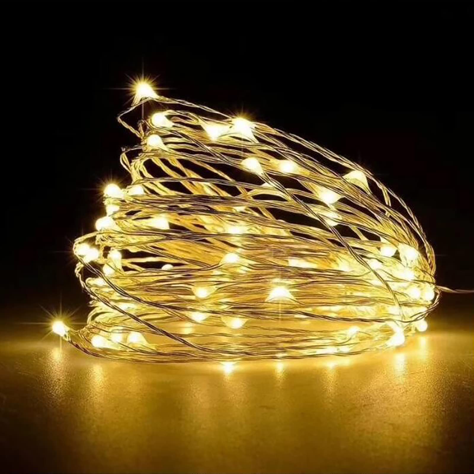 

10M LED String USB Copper for Indoor and Outdoor Perfect for and Garden Lighting 100-Light Lights, Operated, Wire, Use, Christmas, Birthdays,