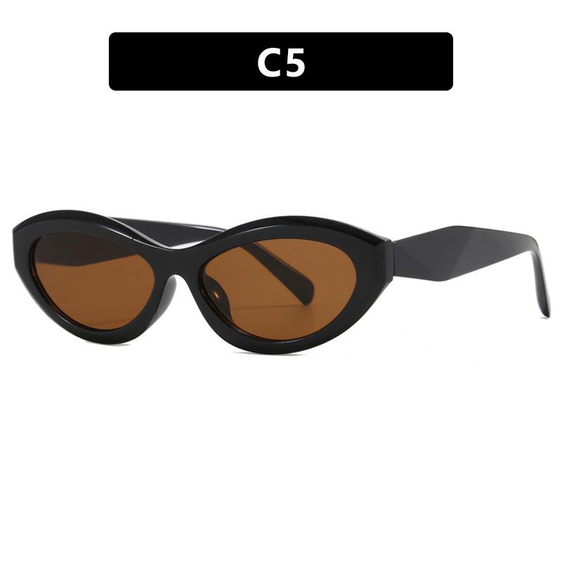 Oval Small Frame Sunglasses Fashion Sunglasses Personalized Trendy Sunshade Uv Protection Sunglasses